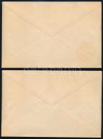 1960 Halasi csipke vágott sor 2 db FDC-n