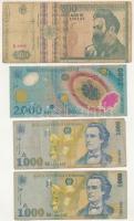 Románia 1992-1999. 500L-2000L (4db) T:VG Romania 1992-1999. 500 Lei - 2000 Lei (4pcs) C:VG