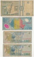 Románia 1992-1999. 500L-2000L (4db) T:VG
Romania 1992-1999. 500 Lei - 2000 Lei (4pcs) C:VG