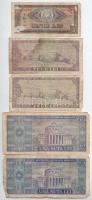 Románia 1966. 5L + 10L (2x) + 100L (2x) T:VG
Romania 1966. 5 Lei + 10 Lei (2x) + 100 Lei (2x) C:VG