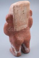 Perui Mocha kerámia szobor múzeumi másolat, jelzett, m: 29 cm