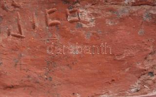 Perui Mocha kerámia szobor múzeumi másolat, jelzett, m: 29 cm