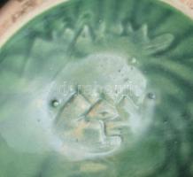 Gorka Géza (1894-1971): Bikafejes váza, ritka mázazással. Jelzett, kis mázkopással, gyári tűzhibával...