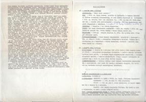 A Szent Benedek rend Magyarországon, gépirat, 6 oldal, különálló lapokon