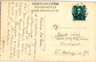 1934 Győr, XV. Országos Turul Követtábor dekorációja Nagymagyarország térképpel és címerrel. Dobos D...