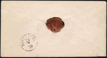 1870 5kr díjjegyes levél "CSUCSA" - "KOLOZSVÁR (Gudlin 700 p)