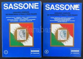 Sassone catalogo completo dei francobolli d'italie e paesi italiani 2000 1 + 2