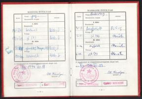 1972-1976 MSZMP politikai főiskolai oklevél és leckekönyv