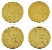 Amerikai Egyesült Államok 2014D/P 1$ aranyozott Cu-Ni-Zn "Elnöki Dollárok - Warren G. Harding, ...