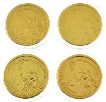 Amerikai Egyesült Államok 2015D/P 1$ aranyozott Cu-Ni-Zn "Elnöki Dollárok - Harry S. Truman, Dw...