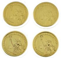 Amerikai Egyesült Államok 2016D/P 1$ aranyozott Cu-Ni-Zn "Elnöki Dollárok - Richard M. Nixon, G...