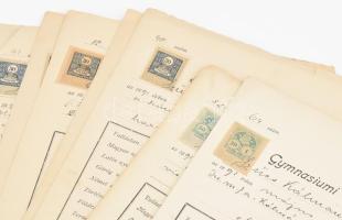 1902-1909 Debreceni Református Főgimnázium bizonyítványai és érettségi oklevele