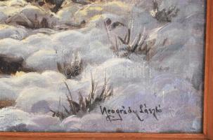 Neogrády jelzéssel: Téli táj. Olaj, vászon, keretben 40x62 cm