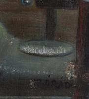 Zórád jelzéssel: Nők a műhelyben. Olaj, vászon keretben 52x37 cm