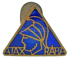 ~1935. "Ajax Rába" zománcozott gomblyukjelvény (18x22mm) T:XF apró zománchiba