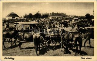 Hortobágy, hídi vásár, lóvásár, piac, magyar folklór (EK)