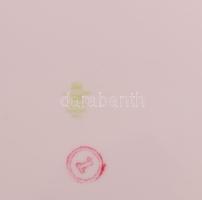 Zsolnay paradicsommadár mintás dísztál, jelzett, d: 24,5 cm