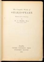 The Complete Works of Shakespeare. Edited with a Glossary by W. J. Crag. Mészöly Dezső (1918-2011) Kossuth-díjas író, költő, műfordító autográf possessori bejegyzésével az elülső szennylapon, és a könyvben neki szóló üres borítékkal. London, 1926, Oxford Univesity Press. Kiadói egészvászon-kötésben, javított gerinccel és borítóval, néhány restaurált lappal.