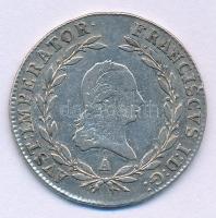 Ausztria 1811A 20kr Ag "I. Ferenc" T:XF,VF jusztírozott Austria 1811A 20 Kreuzer Ag "Franz I" C:XF,VF adjusted Krause KM#2142