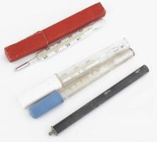 4 darab antik hőmérő, közte Garay Samu és Társa Budapest