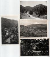 8 db régi erdélyi város képeslap: Csucsa, Királyhágó, Biharfüred / 8 pre-1945 Transylvanian town-vie...
