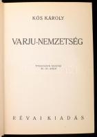 Kós Károly: Varju-nemzetség. Bp., 1937, Révai. Kiadói illusztrált egészvászon-kötés, ex libris-szel:...