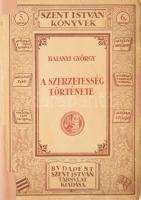 Balanyi György: A szerzetesség története. Bp., 1923, Szent István Társulat. Kiadói papír kötés, sérült gerinccel.