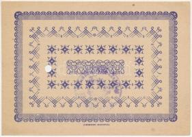 Kaposvár 1945. 50P "Pénztári utalvány" tinta aláírással, bélyegzéssel, lyukasztással érvén...