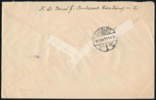 1938 Ajánlott levél 78f bérmentesítéssel Budapestről Ceglédre