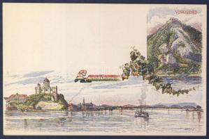 1896 Használatlan 2kr díjjegyes millenniumi képeslap "Esztergom"