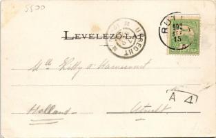 1902 Ruttka, Vrútky; Pályaudvar, vasútállomás, vonat. Sochán P. kiadása / railway station, train (EK...