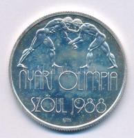 1987. 500Ft Ag "Nyári Olimpia - Szöul 1988" kapszulában T:AU, folt (eredetileg PP) Adamo EM99