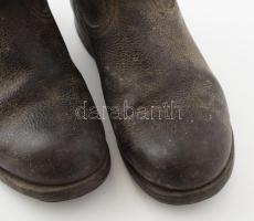 Katonai bőr csizma pár 36 cm