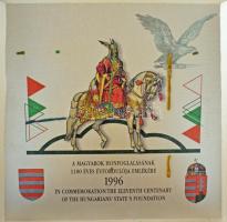1996. "A Magyarság Őstörténete és Honfoglalása emlékére" aranyozott tombak emlékérem soroz...