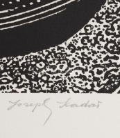 Joseph Kádár (1936-2019): Kompozíció. Szitanyomat, papír. Jelzett. Művészpéldány E.A./ 7/10. számozá...