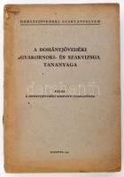 A Dohányjövedéki gyakornoki- és szakvizsga tananyaga. Dohányjövedéki Szaktanfolyam. Bp., 1947, Dohányjövedéki Központi Igazgatóság, (Magyar Állami-ny.), 573 p. Kiadói papírkötés, kissé sérült gerinccel.