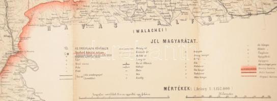 1893 Skrzeszewski Adolf: A Magyar Sz. Korona Országainak helység és vasúti új térképe. A legujabb hi...