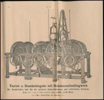 cca 1890 Képes toronyóra katalógus. Joh. Mannhardt. 44p. Egészoldalas és kihajtható illusztrációkkal...