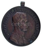 1917. "Károly Bronz Vitézségi Érem" bronz kitüntetés mellszalag és fül nélkül T:XF 1917. Hungary "Bronze Gallantry Medal" (FORTITVDINI) bronze decoration without ribbon and ear C:XF NMK 310.