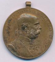 1898. "Jubileumi Emlékérem a Fegyveres Erő Számára / Signum memoriae (AVSTR)" bronz kitüntetés mellszalag és fül nélkül T:VF Hungary 1898. "Commemorative Jubilee Medal for the Armed Forces" bronze decoration without ribbon and ring C:VF NMK 249.