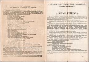 1915-1916 Első, második, harmadik hadikölcsön jegyzési felhívás, és népszerűsítő nyomtatványok össze...