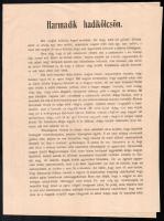 1915-1916 Első, második, harmadik hadikölcsön jegyzési felhívás, és népszerűsítő nyomtatványok össze...