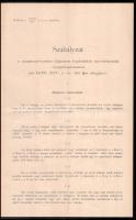 1900 Rendelet a magánorvoslás díjazása legkisebb mértékének megállapítása tárgyában. 14p. Hajtva