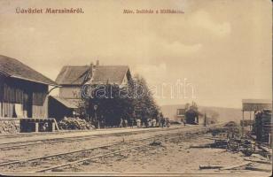 Marzsina MÁV railway station with heating room