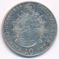 1848B 10kr Ag "V. Ferdinánd" T:XF Huszár: 2085 Unger III.: 1422