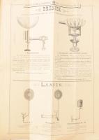 cc 1890 Gerson Boehm &amp; Rosenthal gázlámpa katalógus, képekkel 12p hajtva / Gas light lamps c...