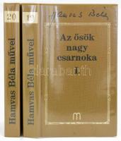 Hamvas Béla: Az ősök nagy csarnoka I-II. köt. I. köt.: India. II. köt.: Kína-Tibet-Japán. Hamvas Béla Művei 19-20. köt. Bp.,én., Medio. Kiadói egészvászon-kötés, kiadói műanyag védőborítóban.