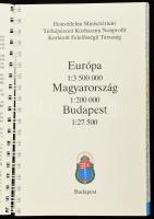 2006-2011 4 db Honvédelmi Minisztérium Térképészeti Közhasznú Társaság autóatlasz Európa, Magyarorsz...