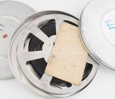 cca 1960 2 db oktatófilm,: Egészséges életmód, Erdők állatvilága, fém tokokban, 15 mm-es tekercsek