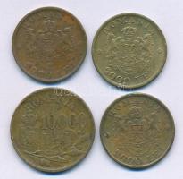 Románia 1946. 2000L Ni-sárgaréz "I. Mihály" (3db) + 1947. 10.000L Ni-sárgaréz "I. Mih...